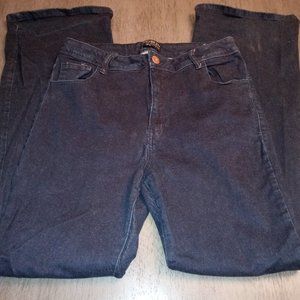 WOMENS Forever 21+ Plus Sizes Jeans Bootcut Size 14 Stretch Dark Blue Wash Denim